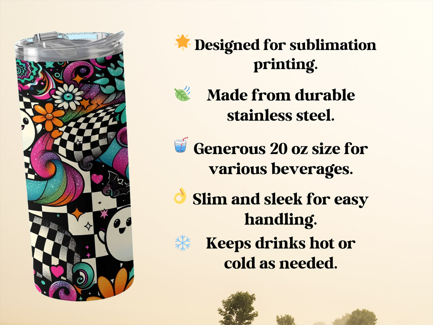 Colorful Patterned Insulated Drinkware Tumbler product