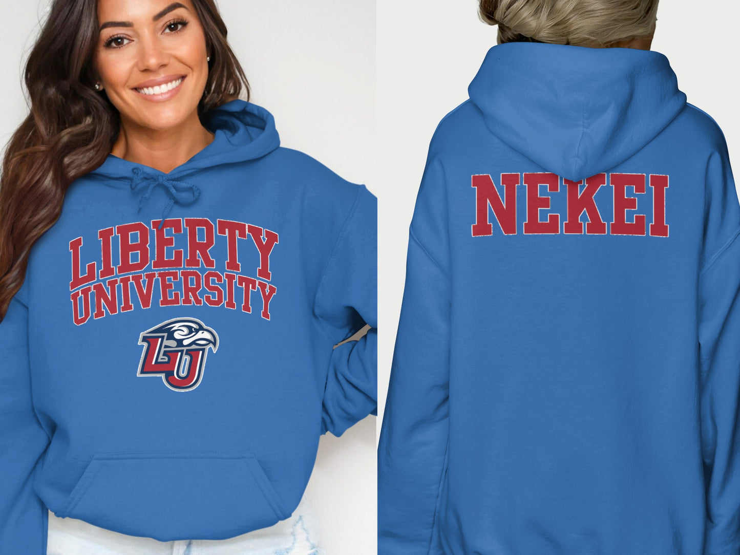Liberty University NEKEI Blue Hoodie Product
