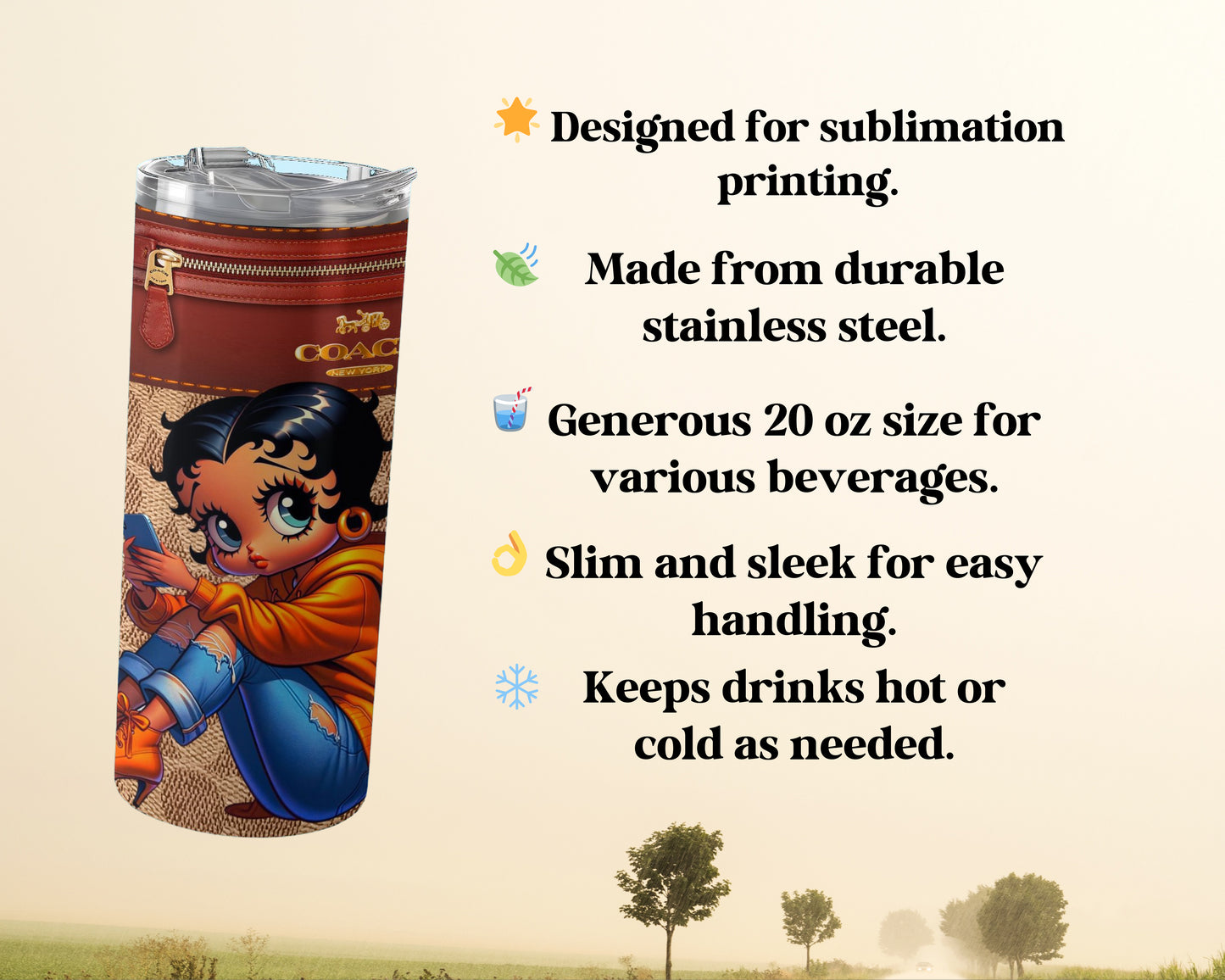 Betty Boop Insulated Travel Tumbler product