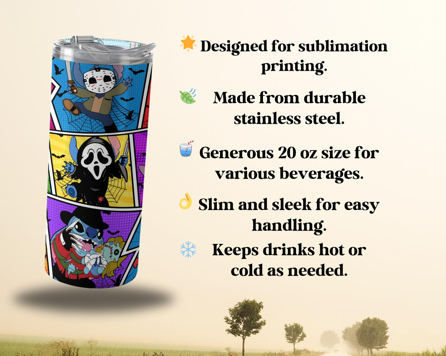 Character Print 20 oz Sublimation Tumbler product