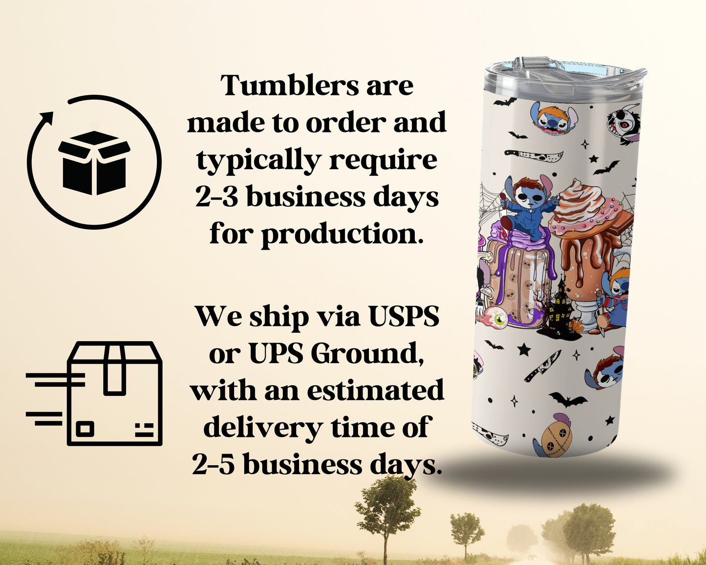 Colorful Art Printed Customizable Tumbler product