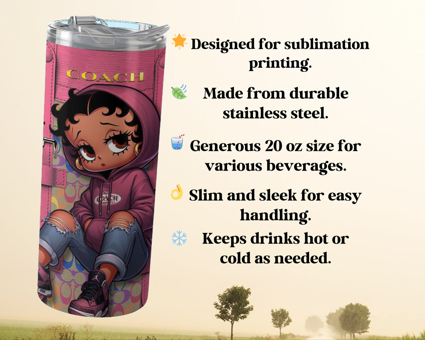 Insulated Travel Tumbler with Unique Graphic product