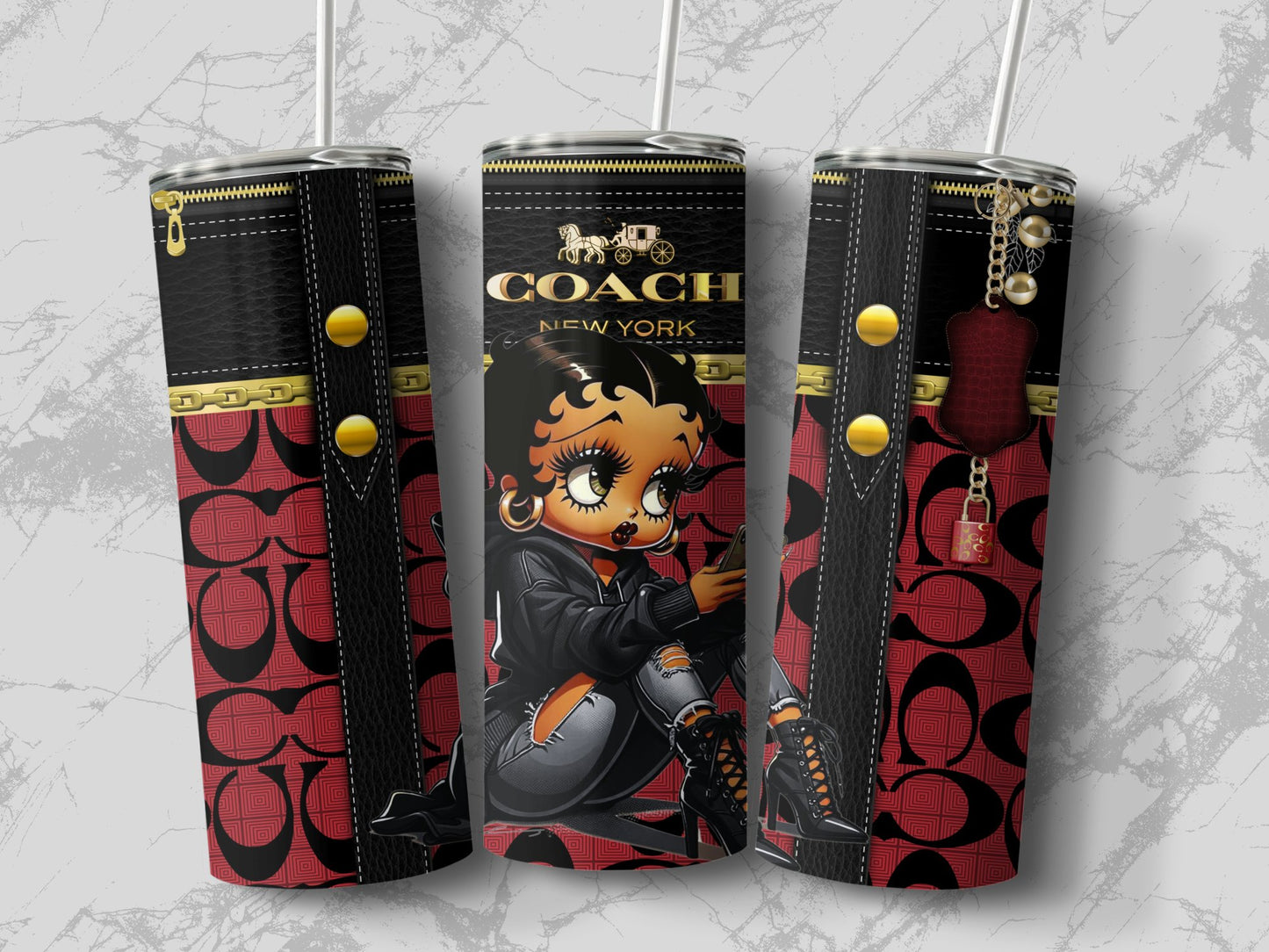 Trendy Betty Boop and Coach New York Steel Tumblers product type