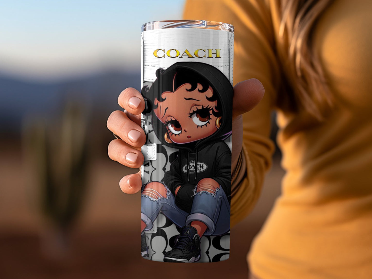 Stylish Sleek Tumbler with Cartoon Character product type