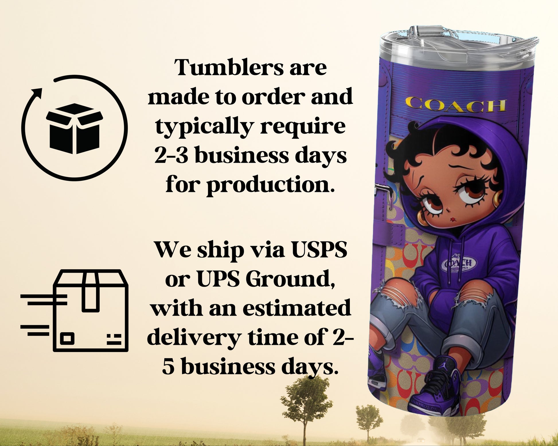 Cute Coach Themed Insulated Tumbler Drinkware Product