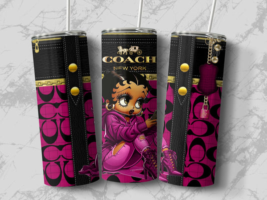 Coach New York Pink Character Zipper Print Drinkware product type