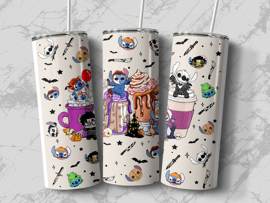 Cute Halloween Characters Themed Tumbler product