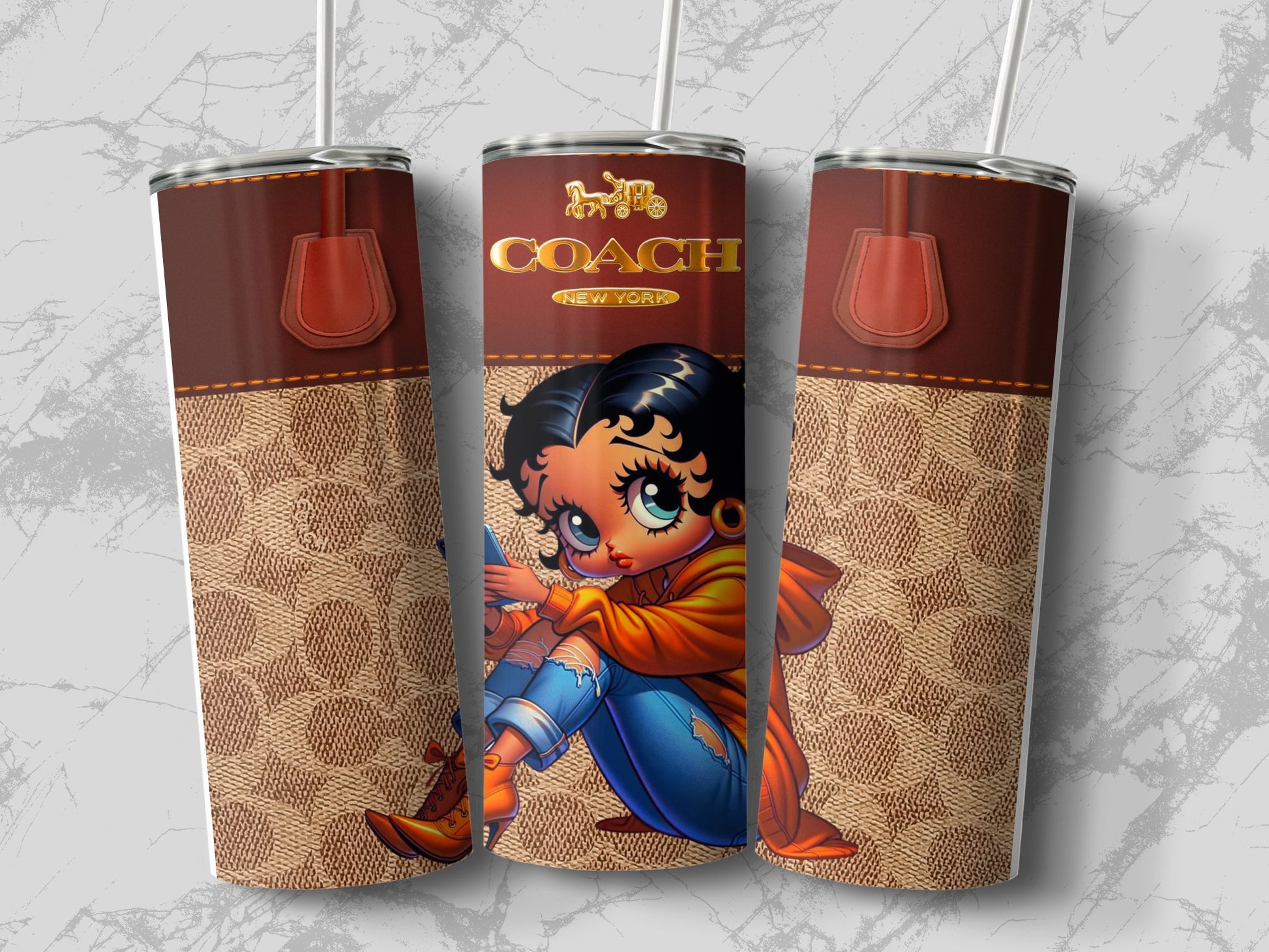 Trendy Cartoon Design Insulated Tumbler product type