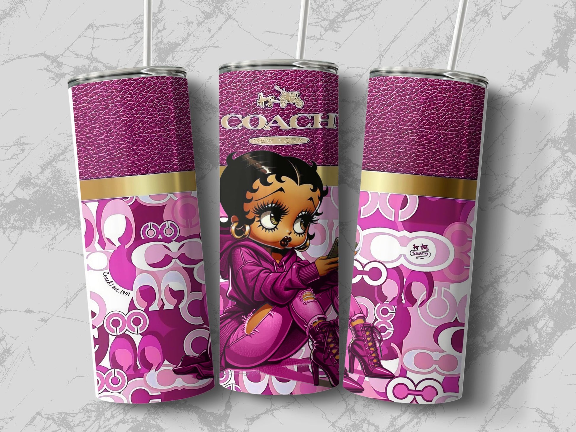Stylish Graphic Design Insulated Tumbler Product
