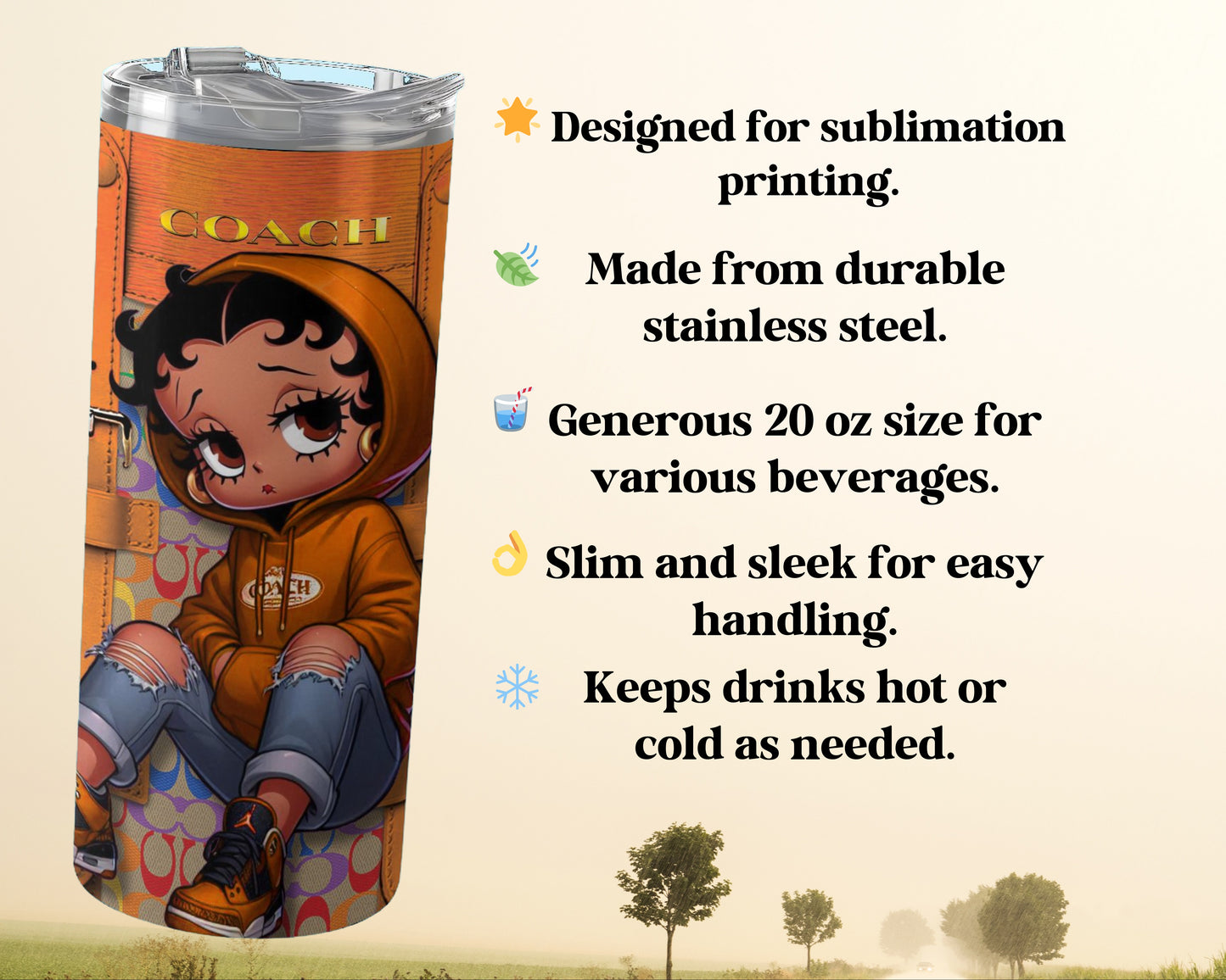 Slim and Sleek 20 oz Sublimation Printing product