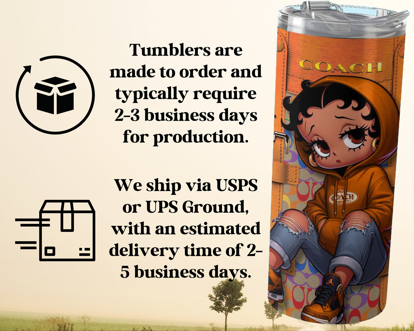 Stylish Anime Character Orange Hoodie Tumbler product type