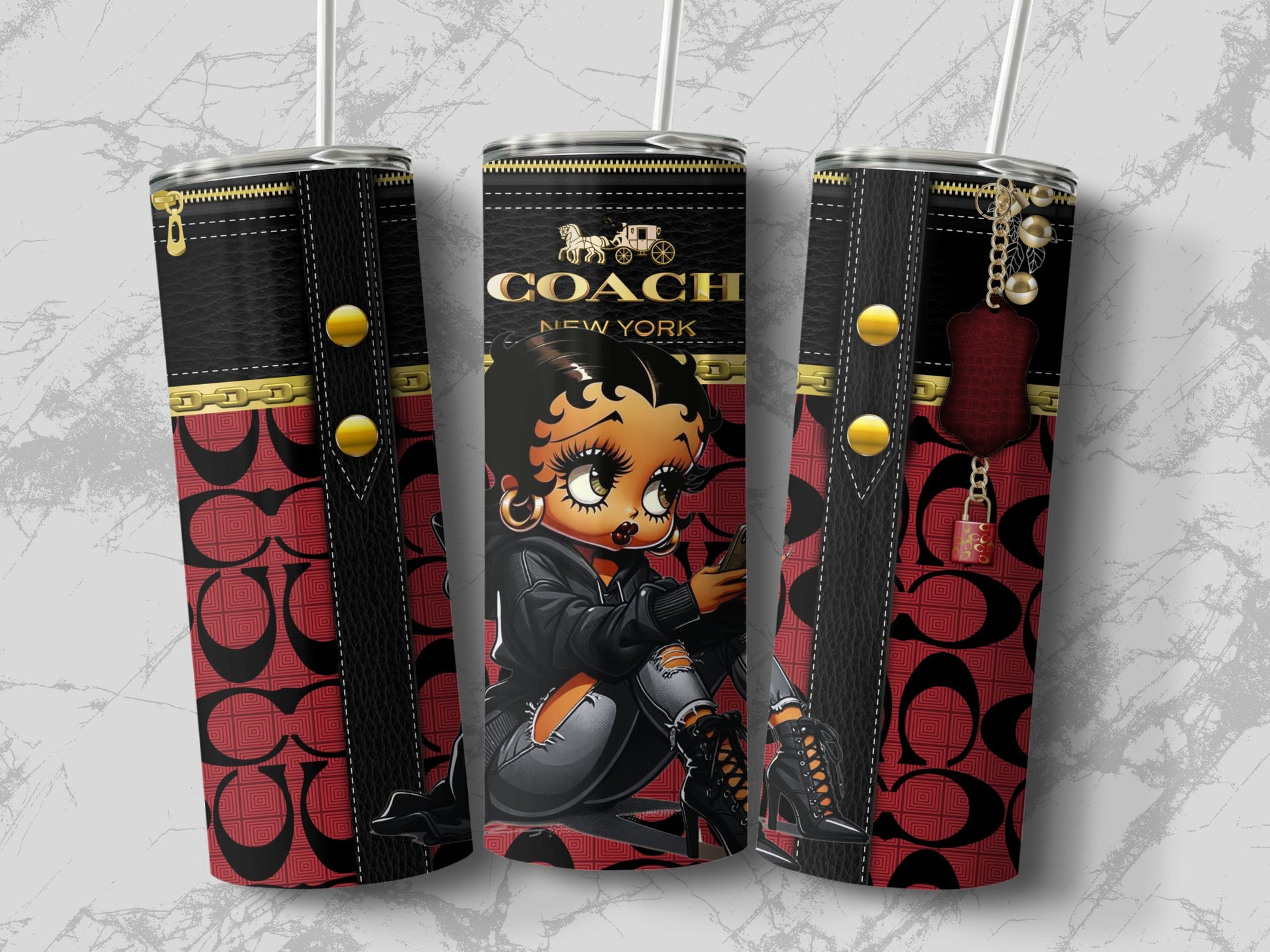 Trendy Betty Boop and Coach New York Steel Tumblers product type