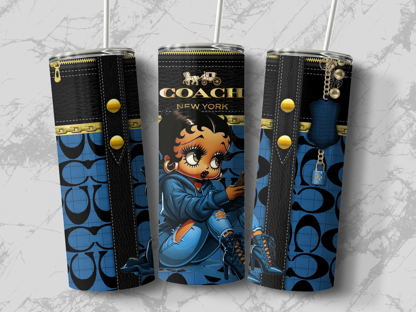 Stylish Insulated Designer Cartoon Print Tumbler product