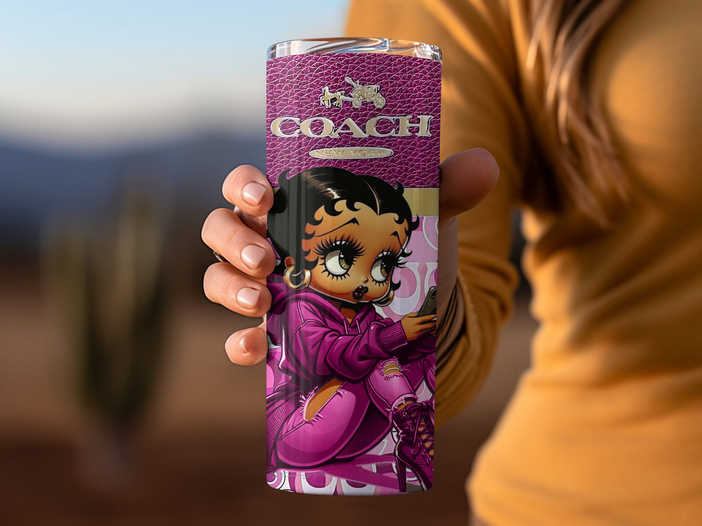 Stylish Cartoon Character Printed Tumbler product