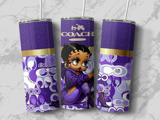 Purple Fashionable Cartoon Tall Stylish Drinkware product type