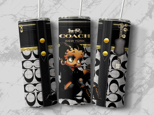 Stylish Coach New York Cartoon Graphic Tumbler product type